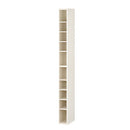 オーダーすき間ラック ハイタイプ〔オープン〕幅15～19cm 隙間収納 ラック 10段 可動棚 ハイタイプ 本棚 スリム 木目調 オーダー A4 ぼん家具