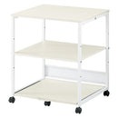 プリンターラック プリンター台 デスクワゴン プリンターラック おしゃれ キャスター 幅60 3段 オープンラック A4 収納 スライド棚 可動棚 オフィス ファイル ぼん家具