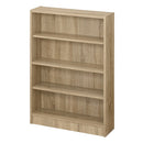 薄型本棚 木製マルチラック 薄型本棚 カラーボックス 可動棚 4段 奥行スリム コミック最大164冊収納 ぼん家具