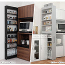 すき間ワゴンラック ハイタイプ〔幅10～20cm〕 隙間収納ラック ハイタイプ キャスター付き 可動棚 キッチン ワゴン 薄型 ぼん家具