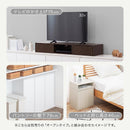 高さオーダー収納ラック 扉付きタイプ〔高さ110～119cm〕