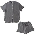 パジャマ〔半袖・レディース〕 パジャマ レディース 半袖 半ズボン S M L ルームウエア セット レディースパジャマ 3重ガーゼ 綿100% コットン 部屋着 前開き おしゃれ recorela ぼん家具