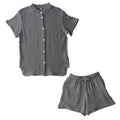 パジャマ〔半袖・レディース〕 パジャマ レディース 半袖 半ズボン S M L ルームウエア セット レディースパジャマ 3重ガーゼ 綿100% コットン 部屋着 前開き おしゃれ recorela ぼん家具