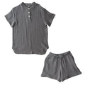 パジャマ〔半袖・レディース〕 パジャマ レディース 半袖 半ズボン S M L ルームウエア セット レディースパジャマ 3重ガーゼ 綿100% コットン 部屋着 前開き おしゃれ recorela ぼん家具