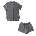 パジャマ〔半袖・レディース〕 パジャマ レディース 半袖 半ズボン S M L ルームウエア セット レディースパジャマ 3重ガーゼ 綿100% コットン 部屋着 前開き おしゃれ recorela ぼん家具