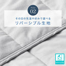 接触冷感ひんやりケット〔Dサイズ〕 冷感寝具 肌掛け布団 綿100% タオル地 パイル リバーシブル 肌掛布団 肌布団 クールケット タオルケット 接触冷感 冷たい 洗える 夏 夏用 夏掛け布団 ぼん家具