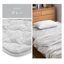 極暖敷きパッド〔SD〕 敷きパッド セミダブル 120×200 厚手 ベッドパッド 極暖 エアロゲル 敷き毛布 冬 マイクロファイバー 暖かい 起毛 洗える 抗菌 防臭 保温 ゴム付き ぼん家具