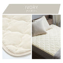 4層プレミアム敷きパッド〔SD〕 敷きパッド セミダブル 120×200 厚手 ベッドパッド 敷き毛布 冬 マイクロファイバー 暖かい 起毛 洗える 抗菌 防臭 低ホル ゴム付き アルミシート ぼん家具