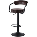 バーチェア カウンターチェア おしゃれ 昇降式 バーチェア 背もたれ 回転 丸椅子 ハイチェア カウンター 椅子 キッチンチェア 高さ調節 フットレスト 足置き ぼん家具