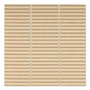 竹ラグカーペット〔185×185cm〕 竹ラグ 竹カーペット バンブーラグ おしゃれ ラグ カーペット 夏用 滑り止め 185×185 正方形 冷感 生地 竹 ラグマット ボーダー ストライプ 折りたたみ ぼん家具