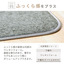 下敷き専用ラグマット〔175×230cm〕 ラグ 3畳 下敷きラグ 厚手 ウレタンラグ 175×230 アンダーラグ ズレ防止 洗える ラグマット 約厚さ1cm ふっくら 防音 保温 ホットカーペット対応 ぼん家具