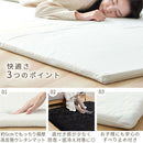 極厚マット〔185×185cm〕 極厚マット 単品 約 厚さ5cm 高反発ウレタンマット カバーリングマット 185×185cm ラグマット 2畳 年中使える ごろ寝マット マット全面 滑り止め ぼん家具