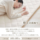 極厚マット2点セット〔185×185cm〕 極厚マット カバー 2点セット 高反発ウレタンマット マイクロファイバー あったか 185×185cm 約 厚さ5cm ラグマット 2畳 冬用 ごろ寝マット ぼん家具