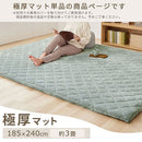 極厚マット〔185×240cm〕 極厚マット 単品 約 厚さ5cm 高反発ウレタンマット カバーリングマット 185×240cm ラグマット 3畳 年中使える ごろ寝マット マット全面 滑り止め ぼん家具