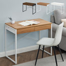 引き出し付きパソコンデスク パソコンデスク デスク 引き出し付き シンプルデスク ワークデスク 作業台 ワークテーブル 引き出し 収納 A4 ノートPC スチール 木製 メラミン化粧板 ぼん家具