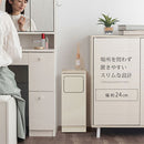 木製ダストボックス 20L ゴミ箱 20リットル 20L ダストボックス ごみ箱 スリム おしゃれ ロータイプ フタ付き キャスター 木製 大容量 キッチン リビング 幅25 縦型 スイング ぼん家具