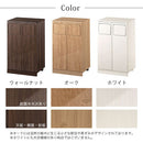 木製ダストボックス 45L 2分別タイプ ゴミ箱 45リットル 45L ダストボックス 2分別 ごみ箱 スリム ハイタイプ フタ付き キャスター 木製 大容量 キッチン リビング 幅47 縦型 スイング ぼん家具