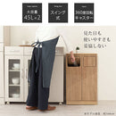 木製ダストボックス 45L 2分別タイプ ゴミ箱 45リットル 45L ダストボックス 2分別 ごみ箱 スリム ハイタイプ フタ付き キャスター 木製 大容量 キッチン リビング 幅47 縦型 スイング ぼん家具