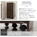 木製ダストボックス 45L 3分別タイプ ゴミ箱 45リットル おしゃれ 分別 キッチン用ごみ箱 ダストボックス スリム 蓋付き シンプル キャスター リビング リビング スイング 縦型 幅70 ぼん家具