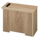 ルーターボックス〔小〕 ルーターボックス コンセント付き 小型 ケーブル コード 収納 木目調 リビング ぼん家具