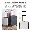 スーツケース〔M〕40L 2-3泊用 スーツケース キャリーバッグ 折りたたみスーツケース 多機能 Mサイズ 軽量 40L TSAロック ダイヤル 国内旅行 海外旅行 出張用 ドリンクホルダー ぼん家具