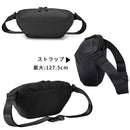 laborioショルダーバッグ ボディバッグ メンズ 斜め掛け ショルダーバッグ ウエストポーチ 大容量 収納力 ブラック 黒 無地 多機能 防水 レディース シンプル Laborio
