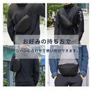 laborioショルダーバッグ ボディバッグ メンズ 斜め掛け ショルダーバッグ ウエストポーチ 大容量 収納力 ブラック 黒 無地 多機能 防水 レディース シンプル Laborio