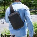 laborioショルダーバッグ ボディバッグ ショルダーバッグ 肩掛け 斜めがけ 手提げ 2way 大容量 収納 ブラック 黒 無地 多機能 通気 ポケット 男前 メンズ レディース シンプル Laborio