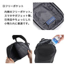 laborioショルダーバッグ ボディバッグ ショルダーバッグ 肩掛け 斜めがけ 手提げ 2way 大容量 収納 ブラック 黒 無地 多機能 通気 ポケット 男前 メンズ レディース シンプル Laborio