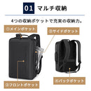 laborioリュックサック 2way リュック ビジネスリュック ビジネスバッグ 大容量 軽量 USB充電ポート A4 ノートPC 防水 アウトドア 旅行 通勤 通学 出張 就活 学生 男女兼用 Laborio