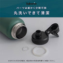 laborio水筒 水筒 1000ml ステンレスボトル 保冷 保温 ダイレクトボトル 1L 大容量 保冷水筒 広口 洗いやすい 滑り止め 真空断熱 無地 シンプル 直飲み 大きめ Laborio