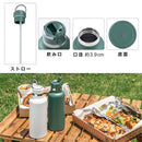 laborio水筒 水筒 980ml ステンレスボトル ストロー付き 保冷 ストローボトル マグボトル マイボトル スリム 保冷水筒 大容量 真空断熱 無地 直飲み 持ち手付き Laborio