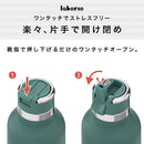 laborio水筒 水筒 980ml ステンレスボトル ストロー付き 保冷 ストローボトル マグボトル マイボトル スリム 保冷水筒 大容量 真空断熱 無地 直飲み 持ち手付き Laborio