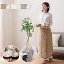巻きブランケット ブランケット ひざ掛け あったかい 巻きスカート ロング丈 78cm ウエストゴム スナップボタン付き フリーサイズ ふわもこ 裏起毛 スカート おしゃれ ぼん家具