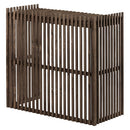 室外機カバー 室外機カバー 大型 おしゃれ 節電 木製 室外機 日よけ エアコン室外機カバー 棚 ガーデニング ラック 格子 庭 ベランダ ぼん家具