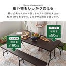 フォールディングテーブル＆ベンチ〔3点セット〕 ガーデンテーブルセット ガーデンテーブル 折りたたみ 6人掛け ガーデン テーブル ベンチ 3点セット ラタン調 屋外 おしゃれ 庭 BBQ アウトドア 180cm ぼん家具