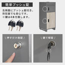 メールBOX付き宅配ボックス 木目 ポスト一体型