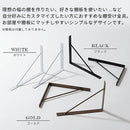 シェルフブラケット Lサイズ〔20×25cm〕 棚受け金具 棚受け ブラケット 金具 2個セット ネジ付き 本棚 DIY 棚 壁 取り付け ウォールシェルフ アイアン 風 スチール ラック 棚受金具 パーツ ぼん家具