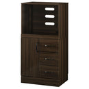 キッチン収納〔レンジ台・ミドルタイプ〕 レンジボード スライド棚 可動棚 引き出し コンセント 扉付き 食器棚 収納 キッチン 木製 ぼん家具