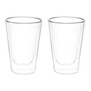 ダブルウォールグラス〔2個セット〕 コップ グラス ダブルウォールグラス 2個 セット ガラスコップ カップ 420mL 耐熱グラス コーヒーカップ ティーカップ タンブラー 食洗機対応 来客用 ぼん家具