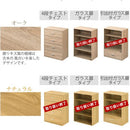 マルチキャビネット〔Bタイプ〕 カラーボックス キューブボックス 収納ボックス 収納 木製 引き出し キャビネット ガラス扉 飾り棚 ラック 文庫 コミック ぼん家具