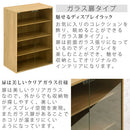 マルチキャビネット〔Bタイプ〕 カラーボックス キューブボックス 収納ボックス 収納 木製 引き出し キャビネット ガラス扉 飾り棚 ラック 文庫 コミック ぼん家具