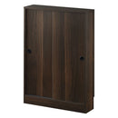 カウンター下収納〔幅60cm・奥行15cm〕 カウンター下収納 薄型 4段 可動棚 引き戸 食器棚 キャビネット キッチン 木目調 北欧 ぼん家具