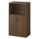 扉付き収納ラック キッチンボード 3段 可動棚 扉付き コンパクト 食器棚 収納 キッチン 木目調 ぼん家具