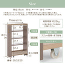 ワゴンラック ロータイプ〔幅16～20cm〕 隙間収納ラック ロータイプ ワゴン 可動棚 韓国インテリア グレージュ スリム PUTUPUTU