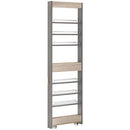 ワゴンラック ハイタイプ〔幅10～14cm〕 隙間収納ラック ハイタイプ ワゴン 可動棚 韓国インテリア グレージュ PUTUPUTU