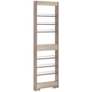 ワゴンラック ハイタイプ〔幅10～14cm〕 隙間収納ラック ハイタイプ ワゴン 可動棚 韓国インテリア グレージュ PUTUPUTU