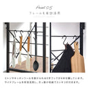 キッチンラック 3段＋上棚付き 木製×スチール