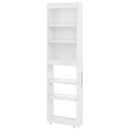 すき間収納ワゴン〔有孔ボード付き〕