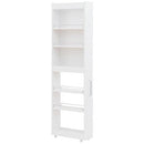 すき間収納ワゴン〔有孔ボード付き〕